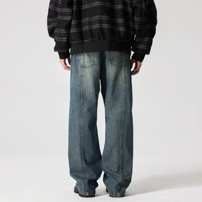 XINYINSU 24FW Jeans Unisex Dark Blue-4
