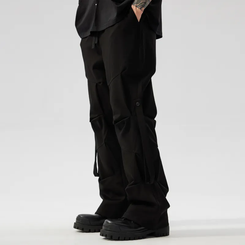 XINYINSU Casual Pants Unisex Black-5