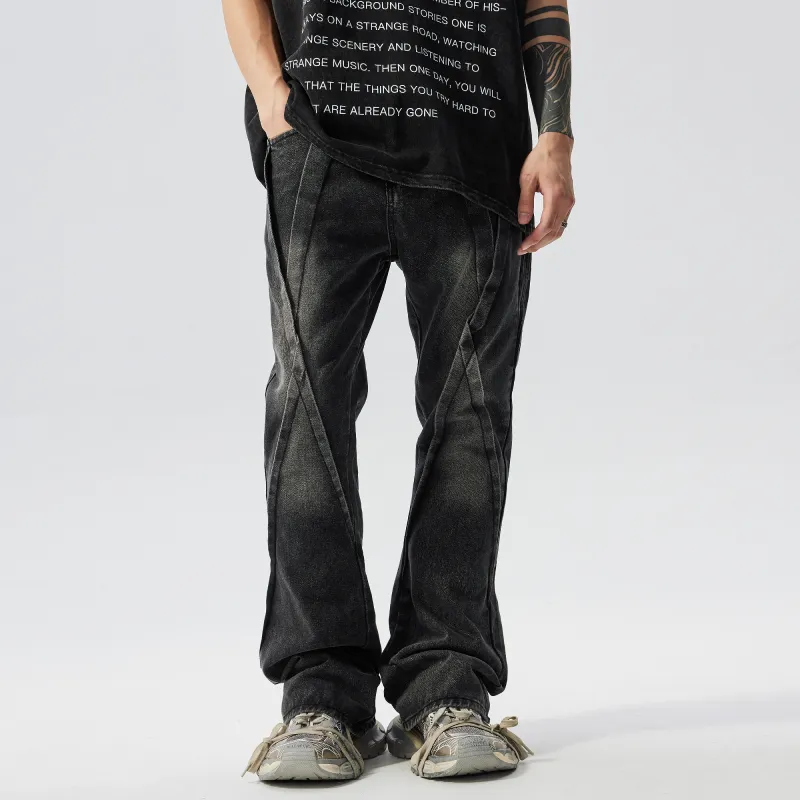 XINYINSU Jeans Unisex Dark Gray-8