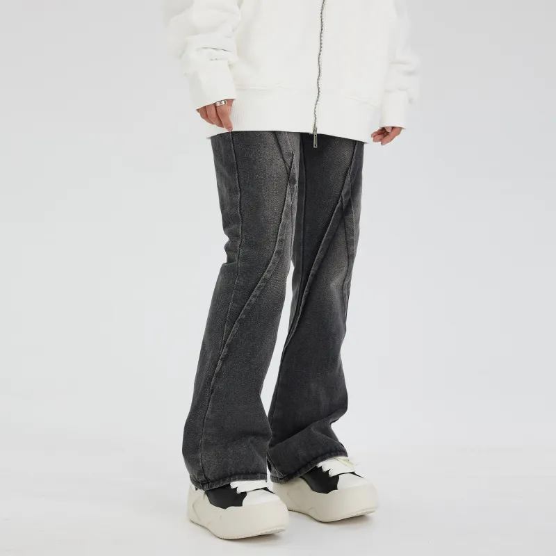 XINYINSU Jeans Unisex Dark Gray-3