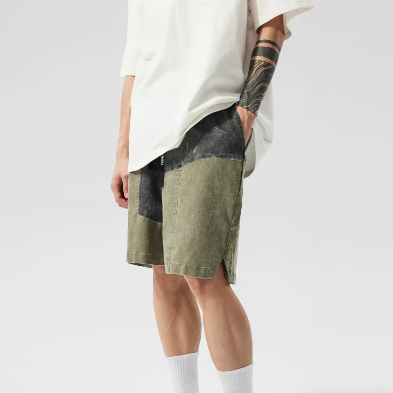 XINYINSU Cargo Shorts Unisex Gray Green-5