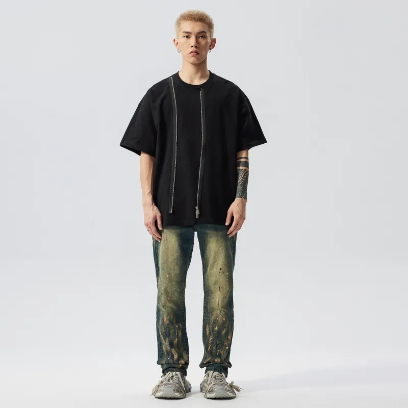 XINYINSU SS24 Summer T Shirt Unisex Couple's Black-10
