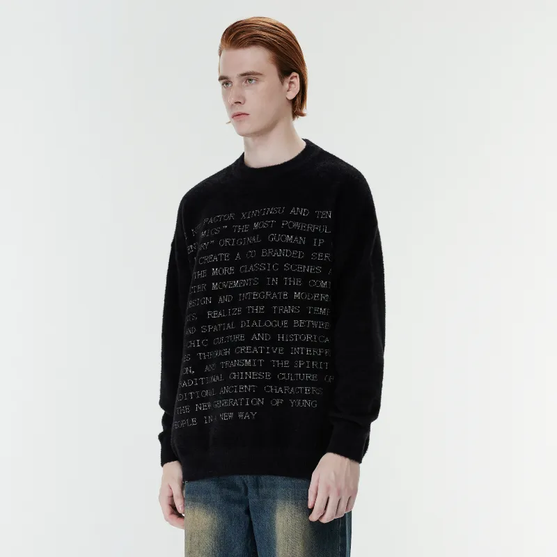 XINYINSU 24FW Sweater Unisex Black-4