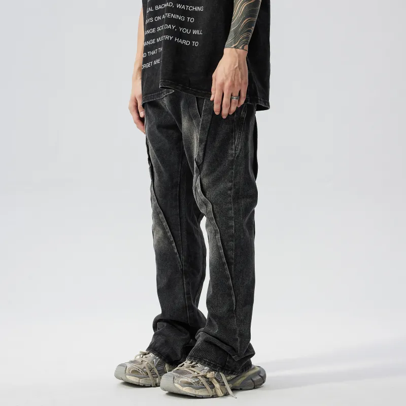XINYINSU Jeans Unisex Dark Gray-10