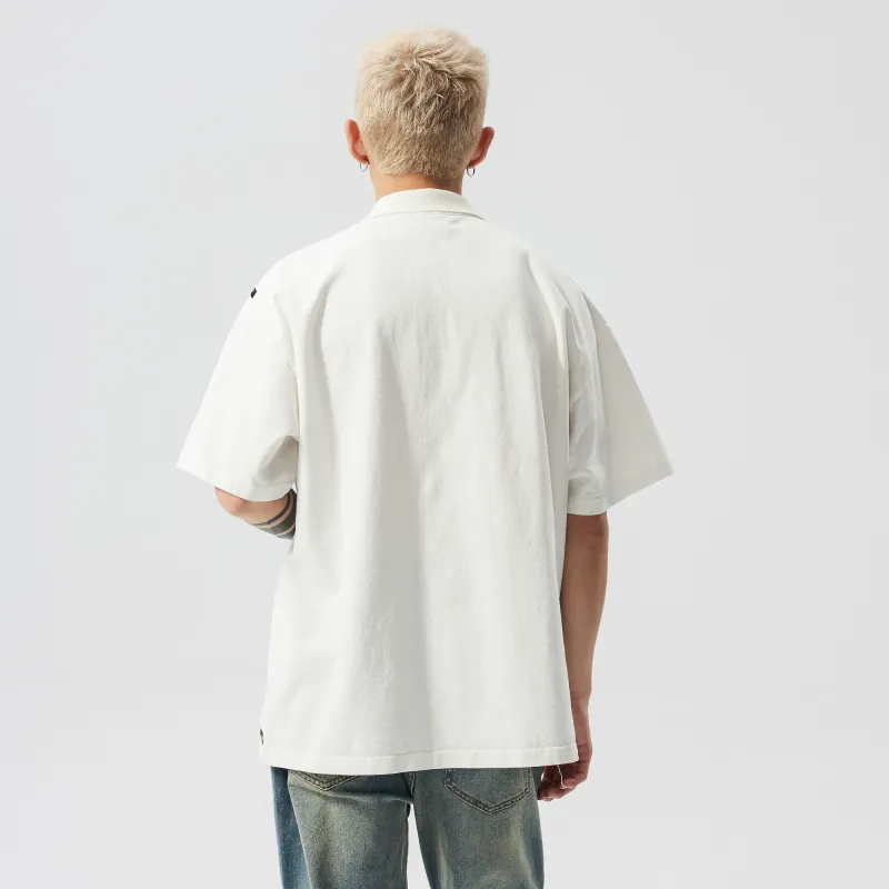 XINYINSU 24SS Polo Shirt Unisex White-2