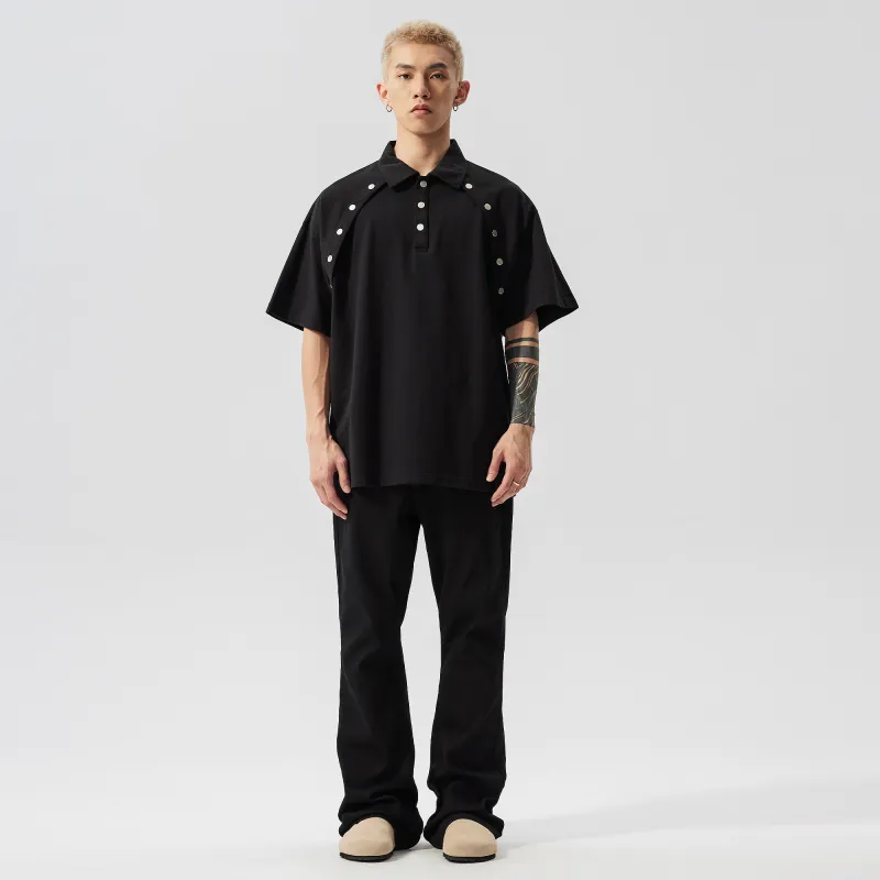 XINYINSU Polo Shirt Unisex Black-6