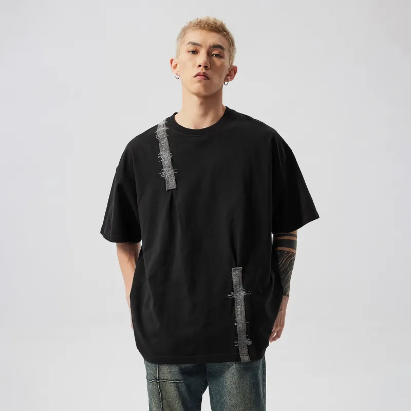 XINYINSU Summer T Shirt Unisex Black-2