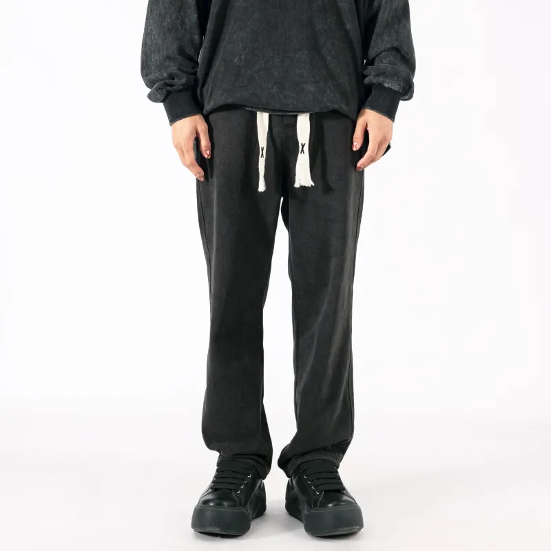 XINYINSU Jeans Unisex Black Gray Color-6