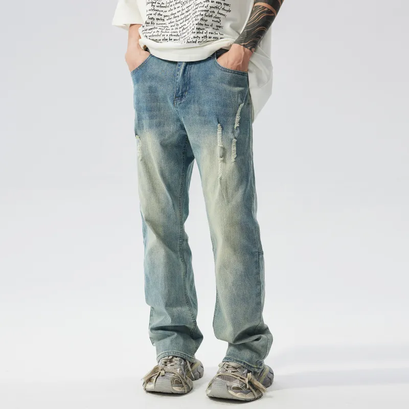 XINYINSU Jeans Unisex-4