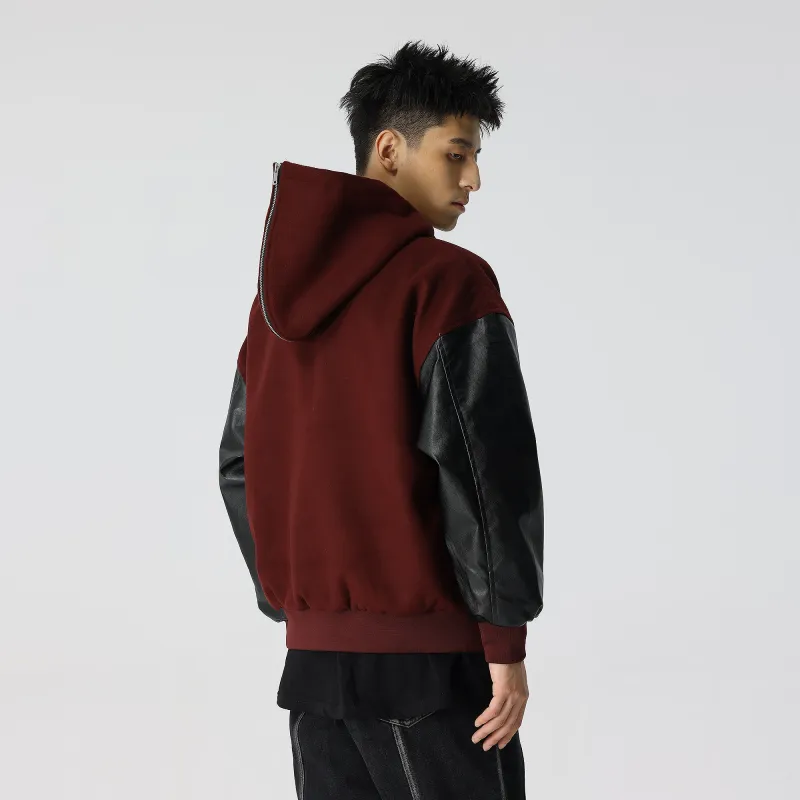 XINYINSU Baseball Jacket Unisex Black-10