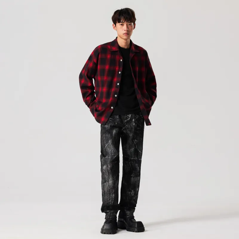 XINYINSU 24FW Jeans Unisex Black-2