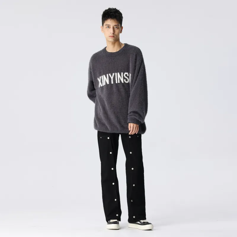 XINYINSU Sweaters Unisex Gray-8