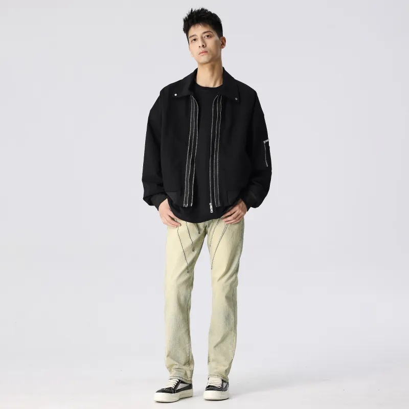 XINYINSU Jeans Unisex Dark Blue-6