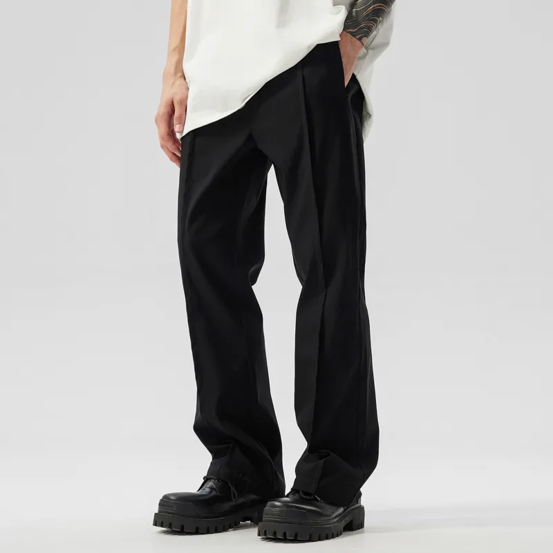 XINYINSU Casual Pants Unisex Black-2