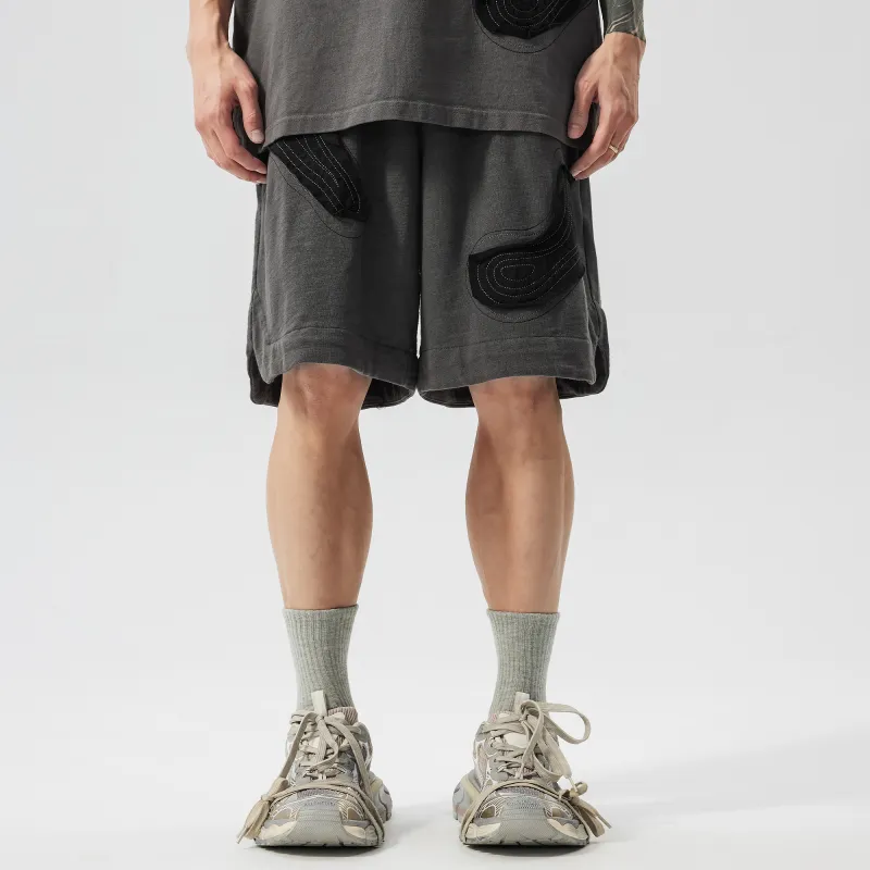 XINYINSU SS24 Casual Shorts Unisex Black-2