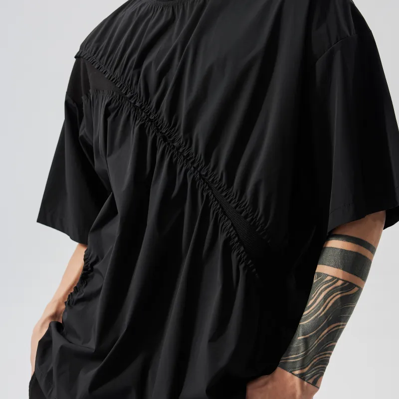 XINYINSU 24SS Short Sleeved T Shirts Unisex Black-3