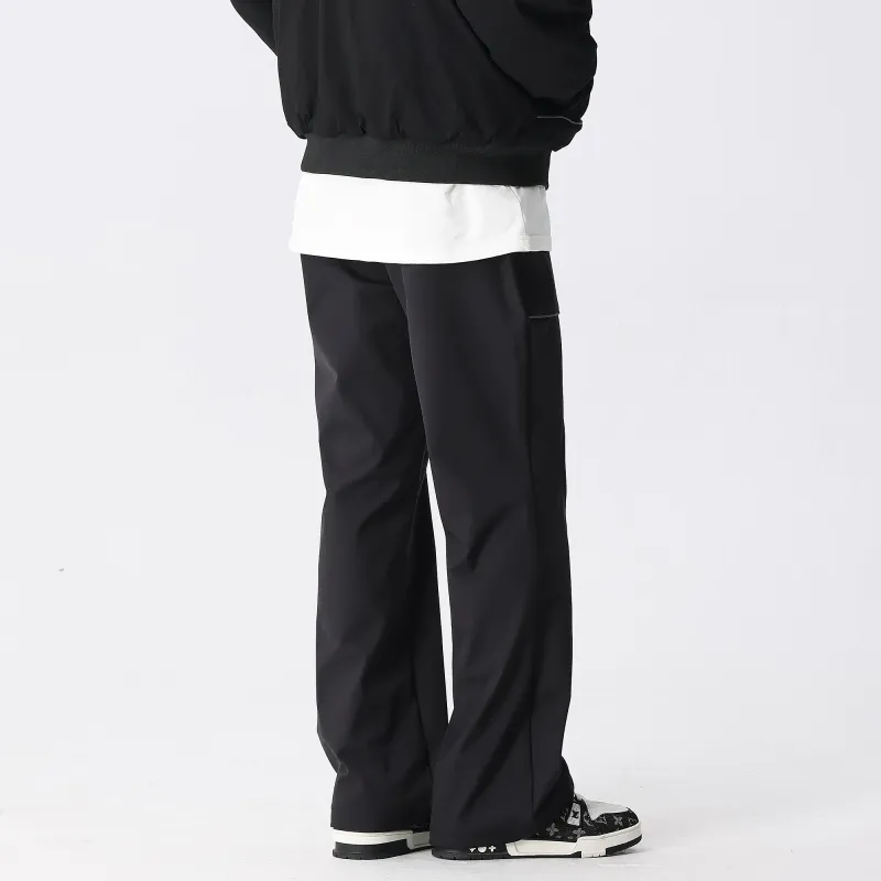 XINYINSU Casual Pants Unisex Black-4
