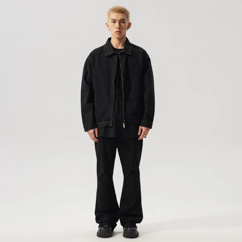 XINYINSU Denim Jacket Unisex Black-4