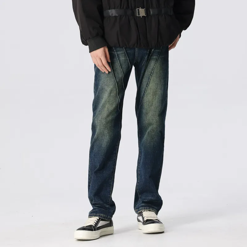 XINYINSU Jeans Unisex Dark Blue-10