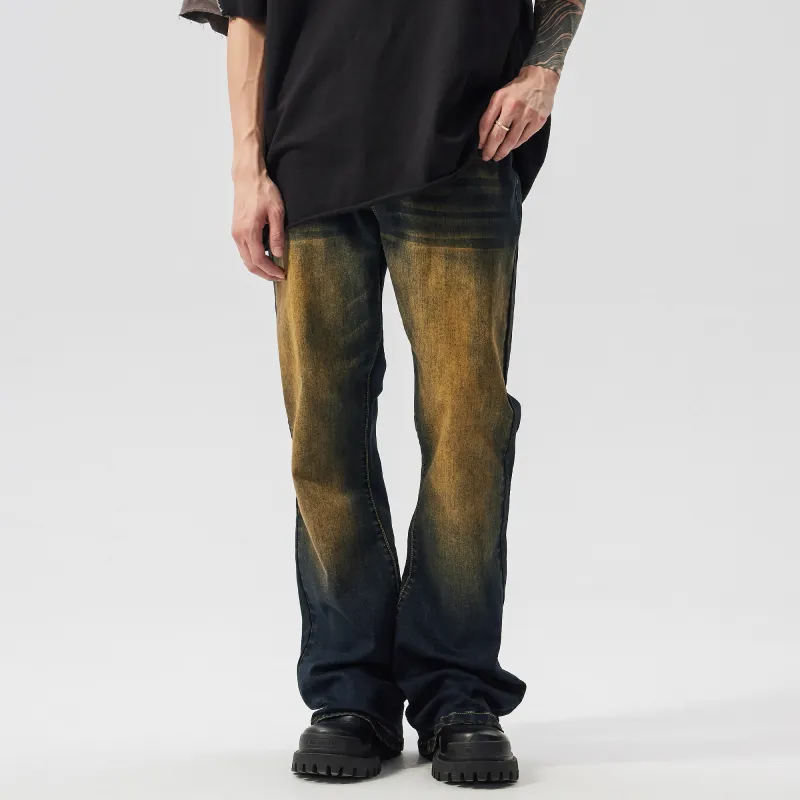XINYINSU Jeans Unisex Rusty Red-3