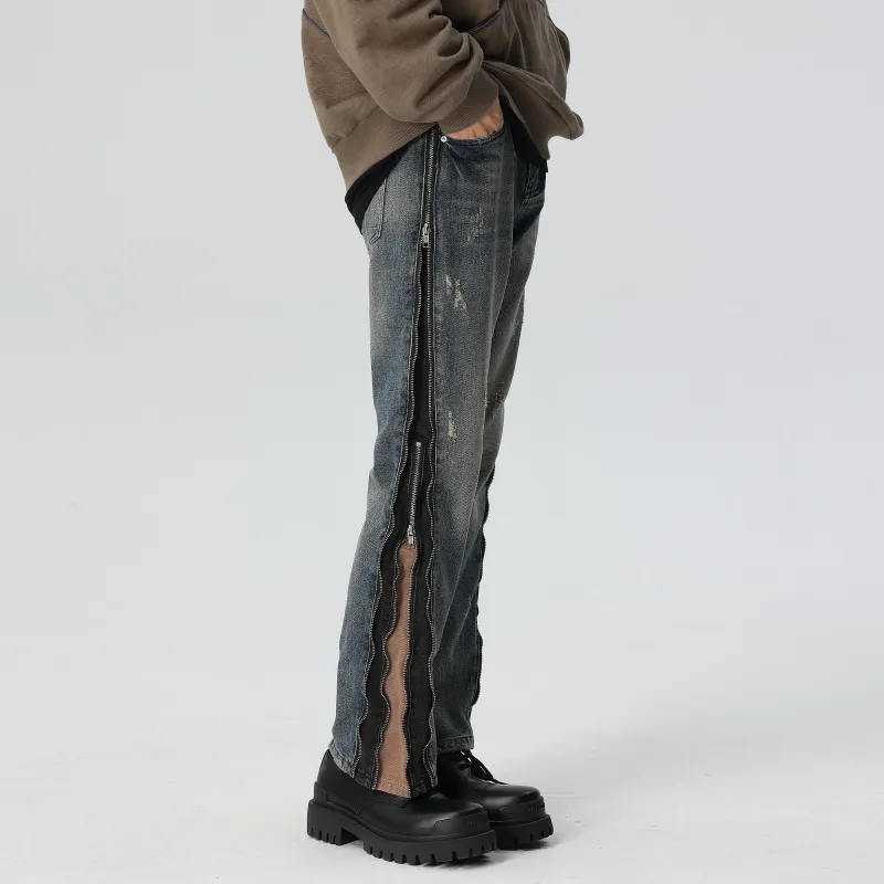 XINYINSU Jeans Unisex-11