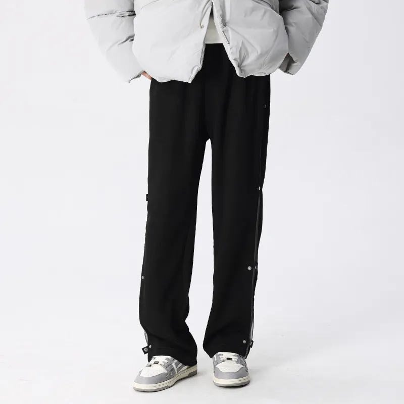 XINYINSU Casual Pants Unisex Black-3