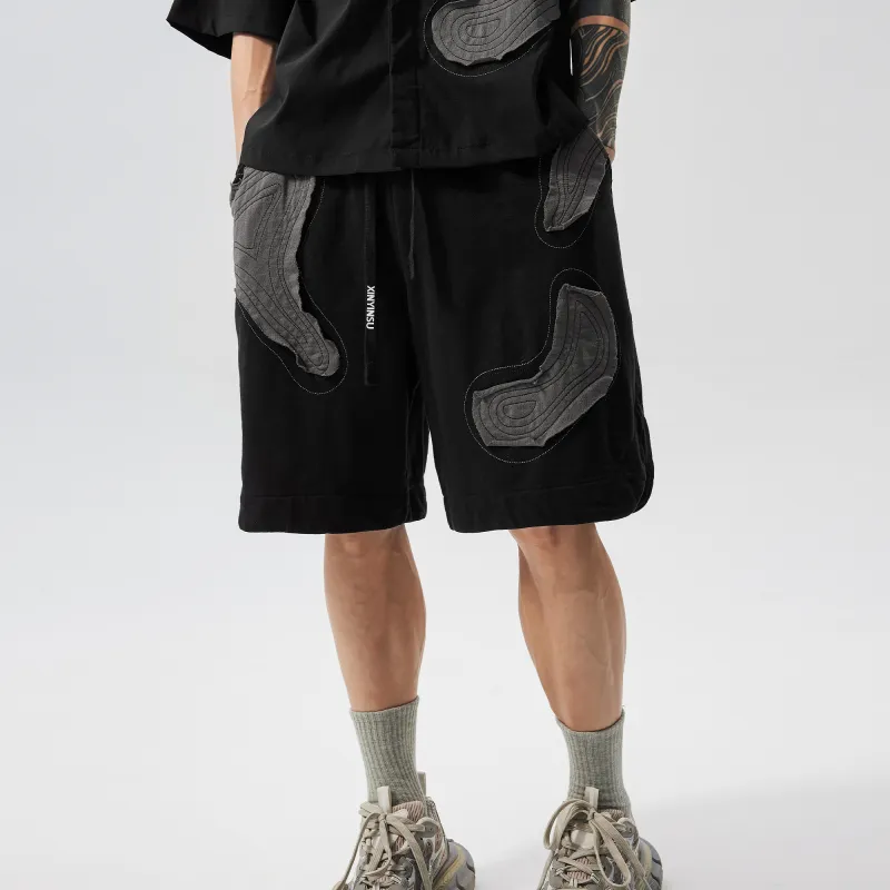 XINYINSU SS24 Casual Shorts Unisex Black-9