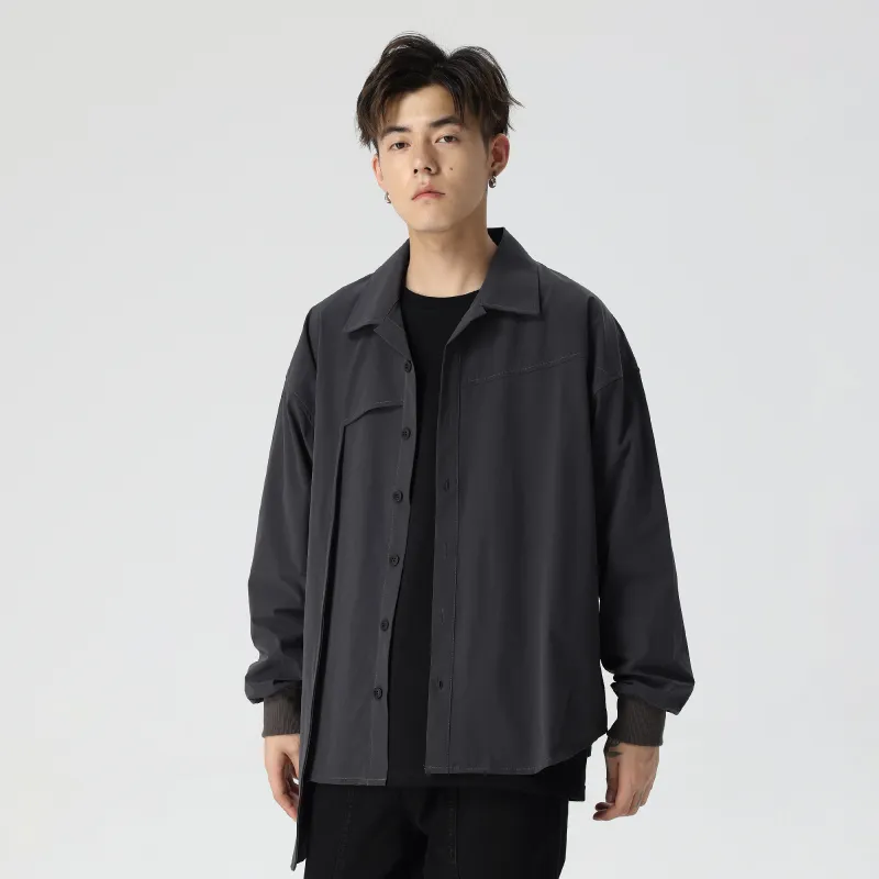 XINYINSU Shirts Unisex Gray-3