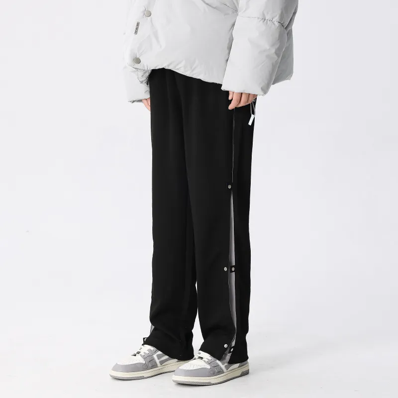 XINYINSU Casual Pants Unisex Black-2