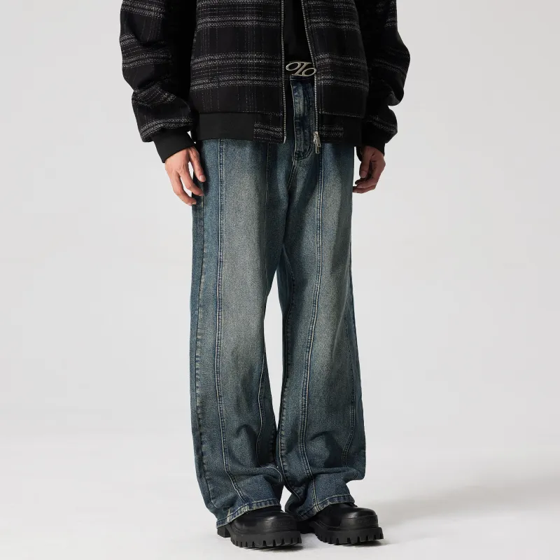 XINYINSU 24FW Jeans Unisex Dark Blue-3