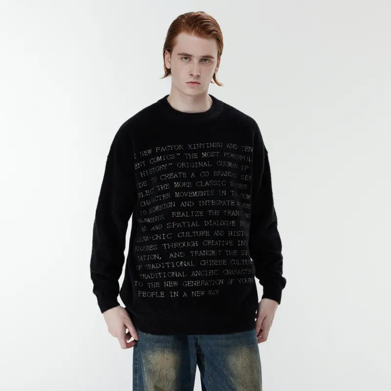 XINYINSU 24FW Sweater Unisex Black-3