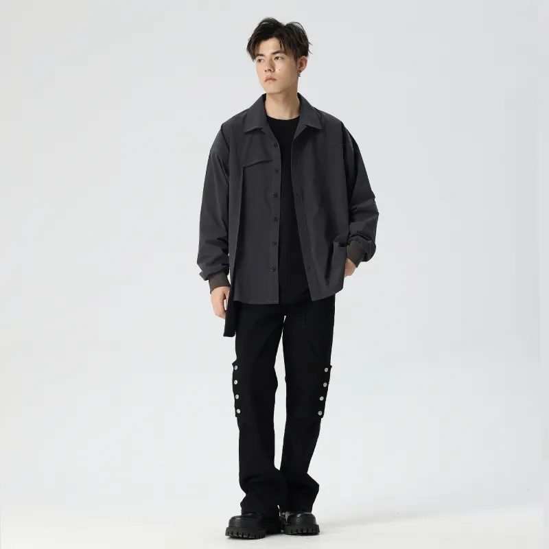 XINYINSU Shirts Unisex Gray-6