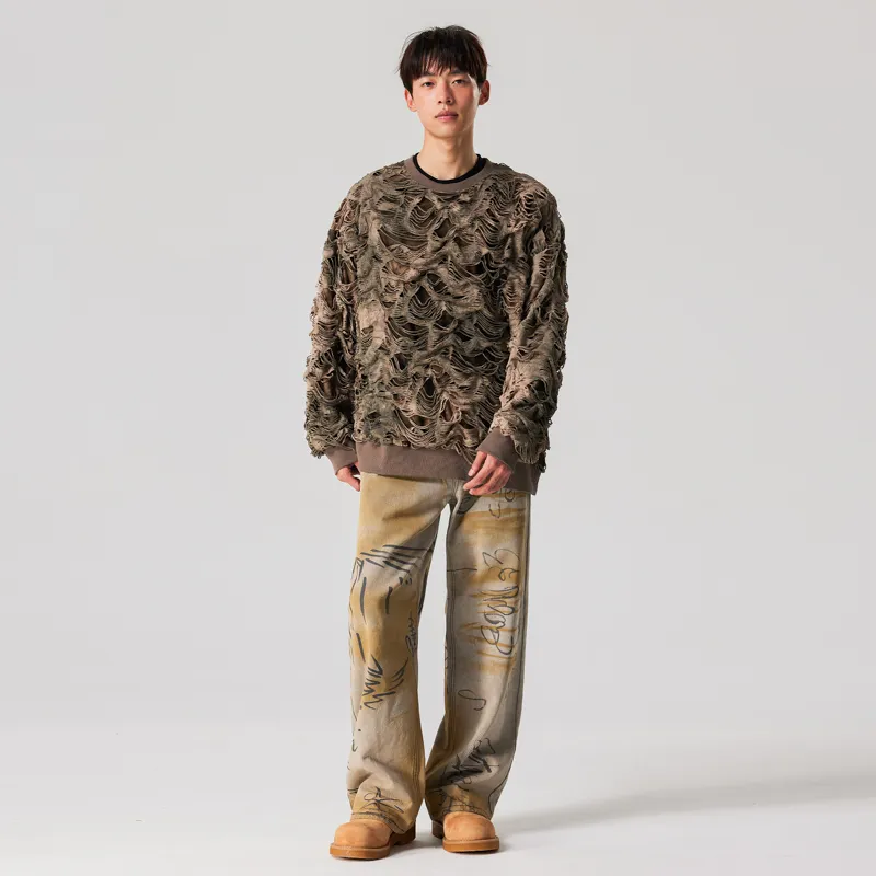 XINYINSU 24FW Sweatshirt Unisex Green-5
