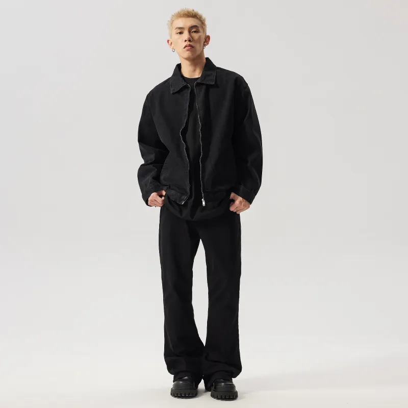 XINYINSU Denim Jacket Unisex Black-5