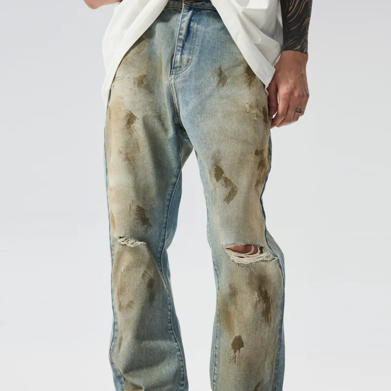 XINYINSU Jeans Unisex Blue-5