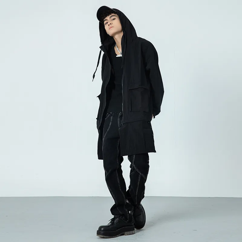 XINYINSU Trench Coats Unisex-4