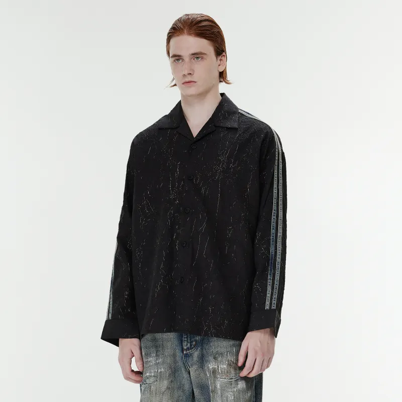 XINYINSU 24FW Long Sleeved Shirts Unisex Black-3