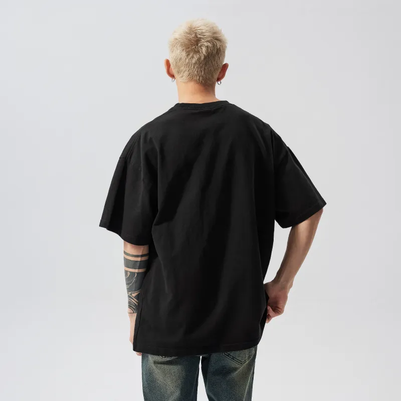 XINYINSU Summer T Shirt Unisex Black-5
