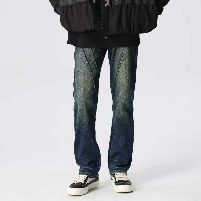 XINYINSU Jeans Unisex Dark Blue-9