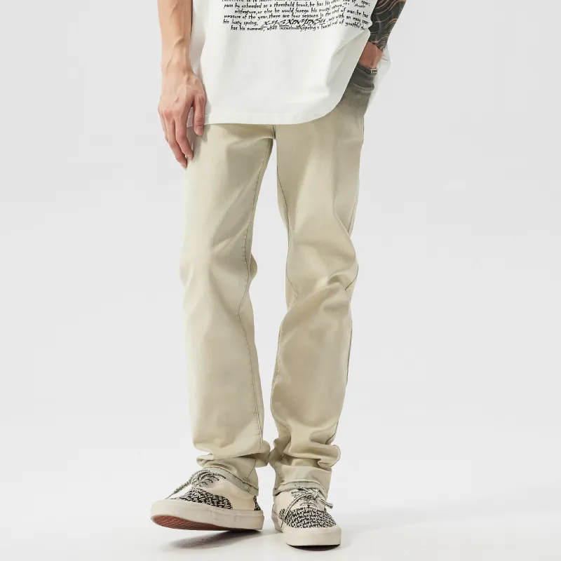 XINYINSU SS24 Jeans Unisex Gray White-2