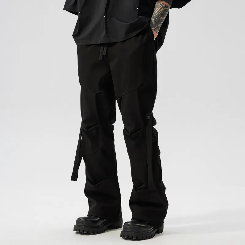 XINYINSU Casual Pants Unisex Black-3