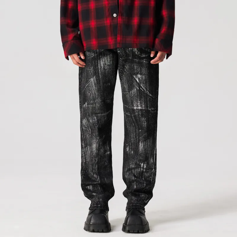 XINYINSU 24FW Jeans Unisex Black-5