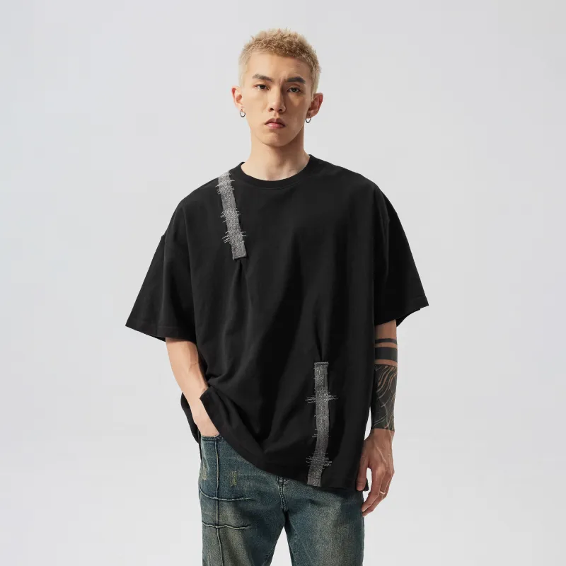 XINYINSU Summer T Shirt Unisex Black-4