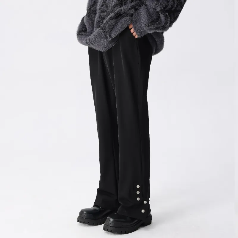 XINYINSU Casual Pants Unisex Black-5