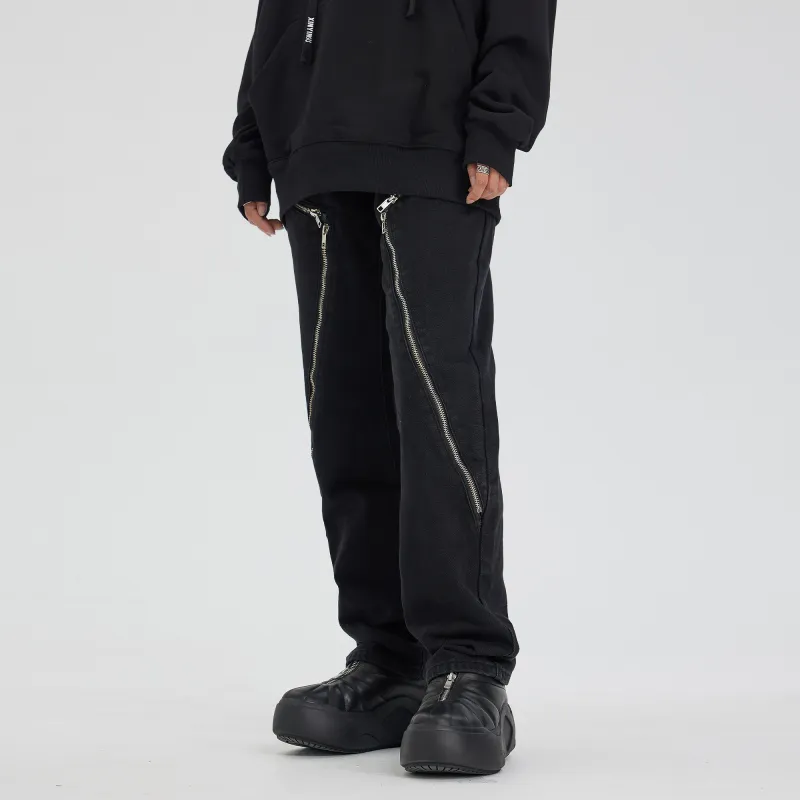 XINYINSU Jeans Unisex Black-2