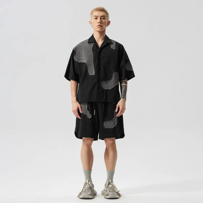 XINYINSU SS24 Casual Shorts Unisex Black-10