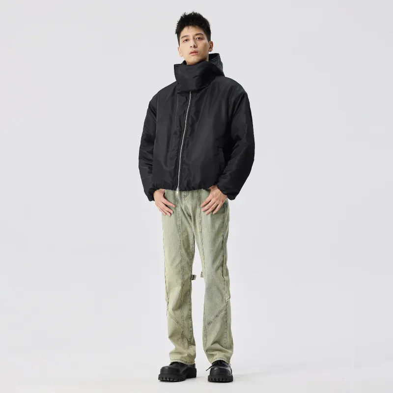 XINYINSU Puffer Jacket Coat Unisex Black-6