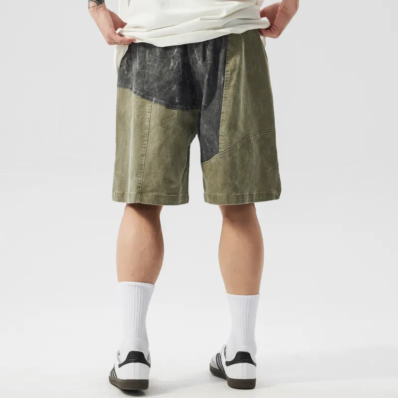 XINYINSU Cargo Shorts Unisex Gray Green-4