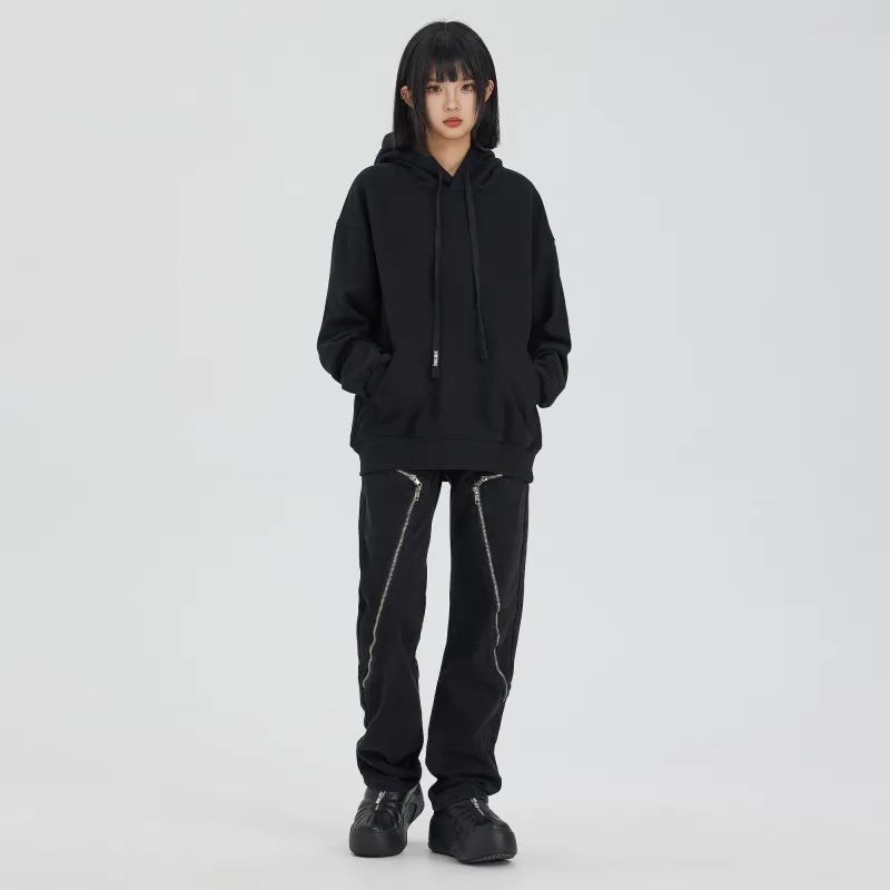 XINYINSU Jeans Unisex Black-6