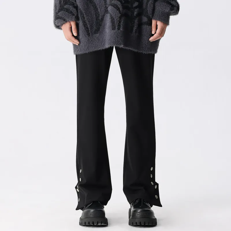 XINYINSU Casual Pants Unisex Black-3